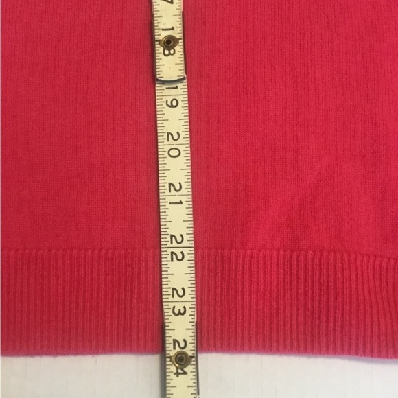 Talbots pure 100%cashmere pink sweater Large - Picture 7 of 9